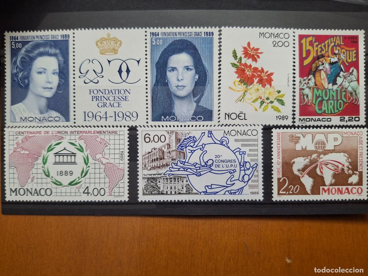 Stamps: HB1548 Sellos MONACO a&ntilde;o 1989 YVERT 1698/1703** SERIE COMPLETA en NUEVO v.c. 24.90 &euro;