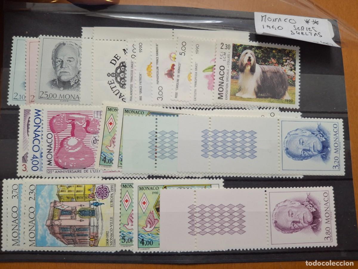 Selos: HB1551 Sellos MONACO a&ntilde;o 1990** series sueltas