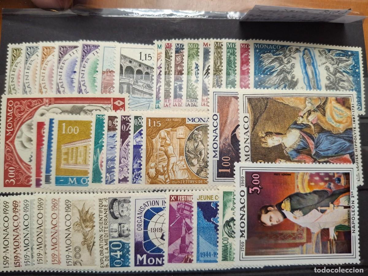 Stamps: HB1558 Sellos MONACO a&ntilde;o 1969 completo en NUEVO con aereos YVERT 772/808** v.c. 50 &euro;