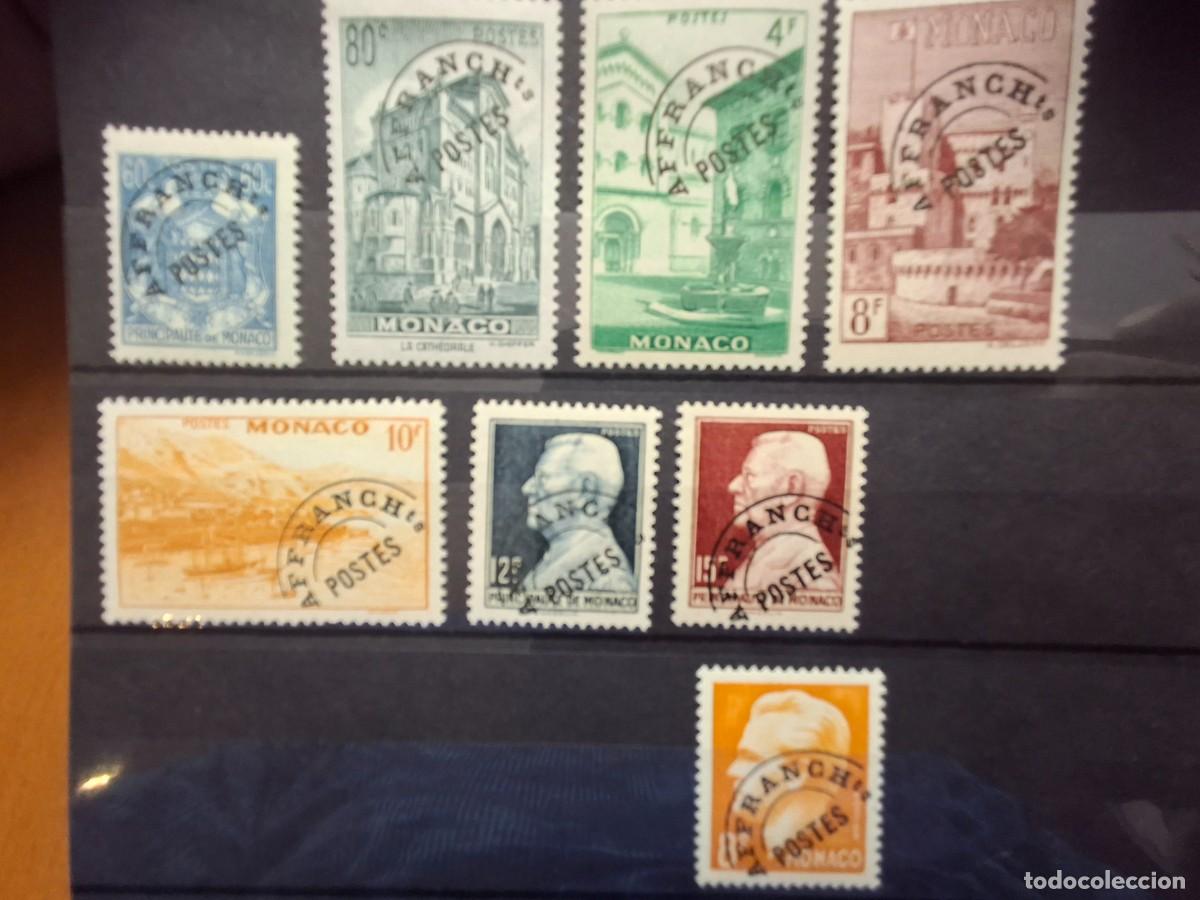 Selos: HB1562 Sellos MONACO PREOBLITERADOS a&ntilde;o 1943/51 YVERT 1/10** sin 8/9 v.c. 155 &euro;