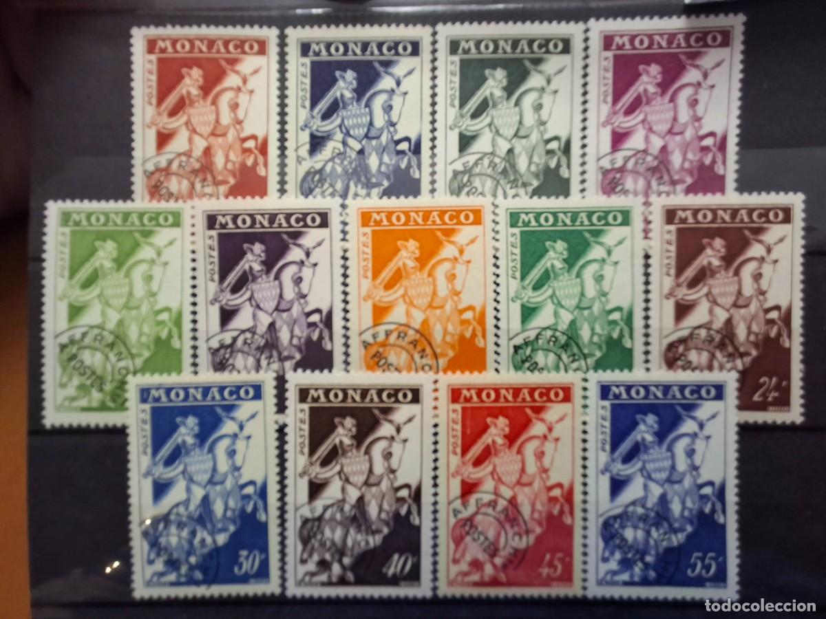 Selos: HB1563 Sellos MONACO PREOBLITERADOS a&ntilde;os 1954/59 YVERT 11/18** SERIE COMPLETA v.c. 46 &euro;
