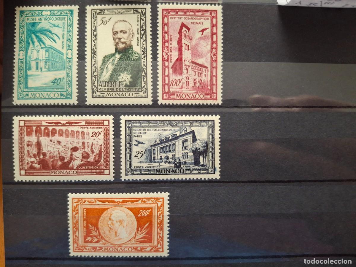 Selos: HB1583 Sellos MONACO CORREO AEREO a&ntilde;o 1949 YVERT 36/41** SERIE COMPLETA v.c. 38 &euro;