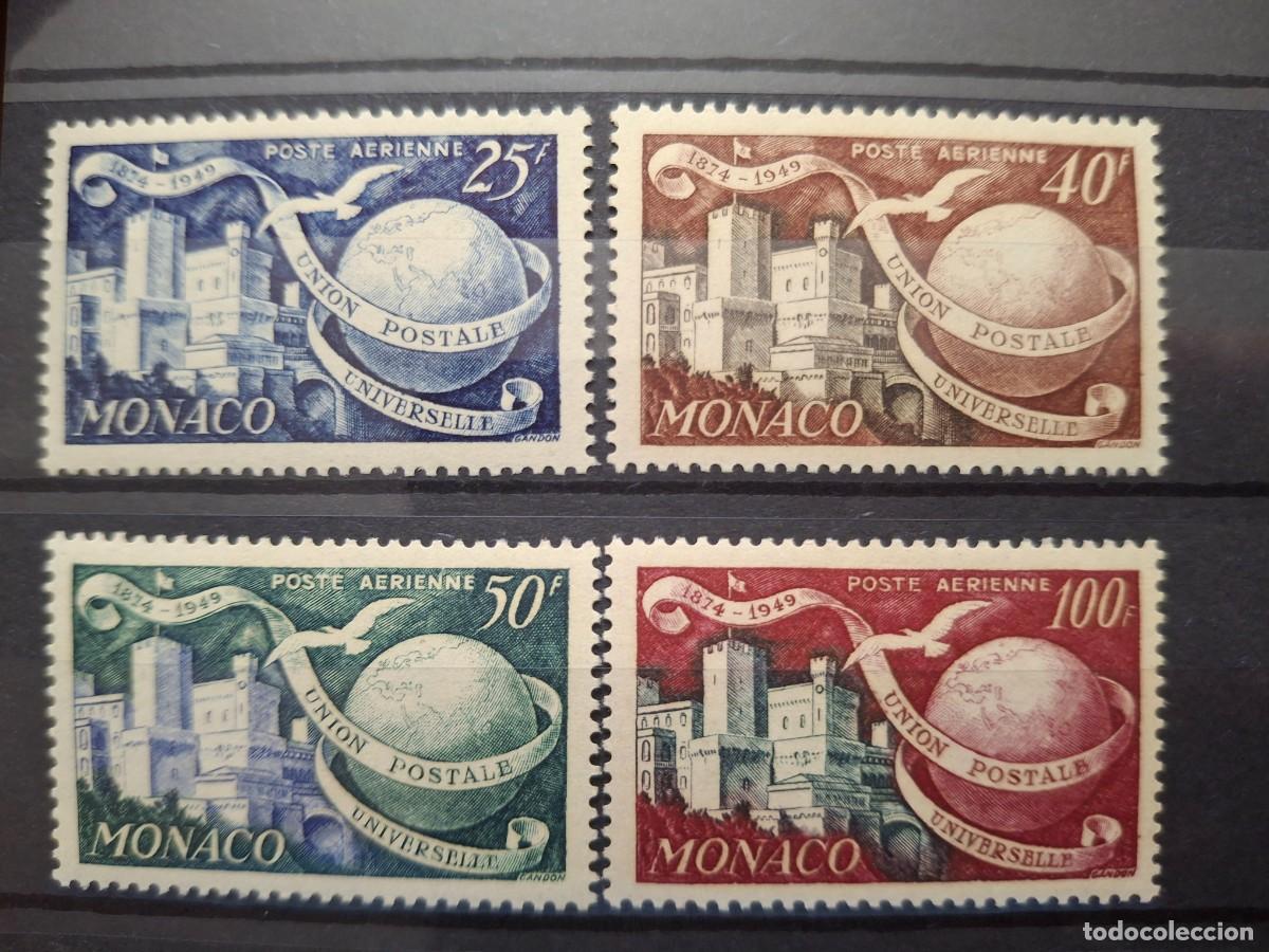 Selos: HB1584 Sellos MONACO CORREO AEREO a&ntilde;o 1949 YVERT 45/48** SERIE COMPLETA v.c. 17 &euro;