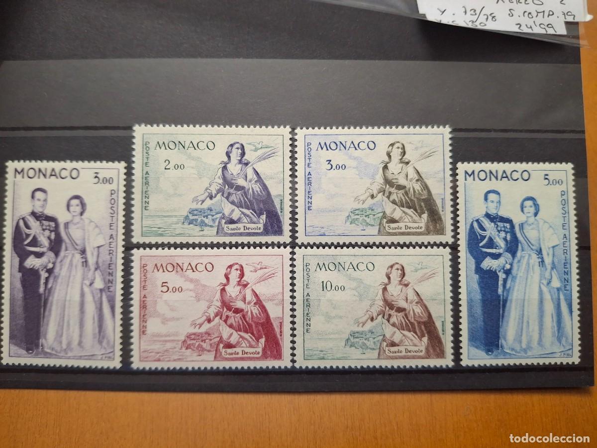 Briefmarken: HB1592 Sellos MONACO CORREO AEREO a&ntilde;o 1960 YVERT 73/78** SERIE COMPLETA v.c. 130 &euro;