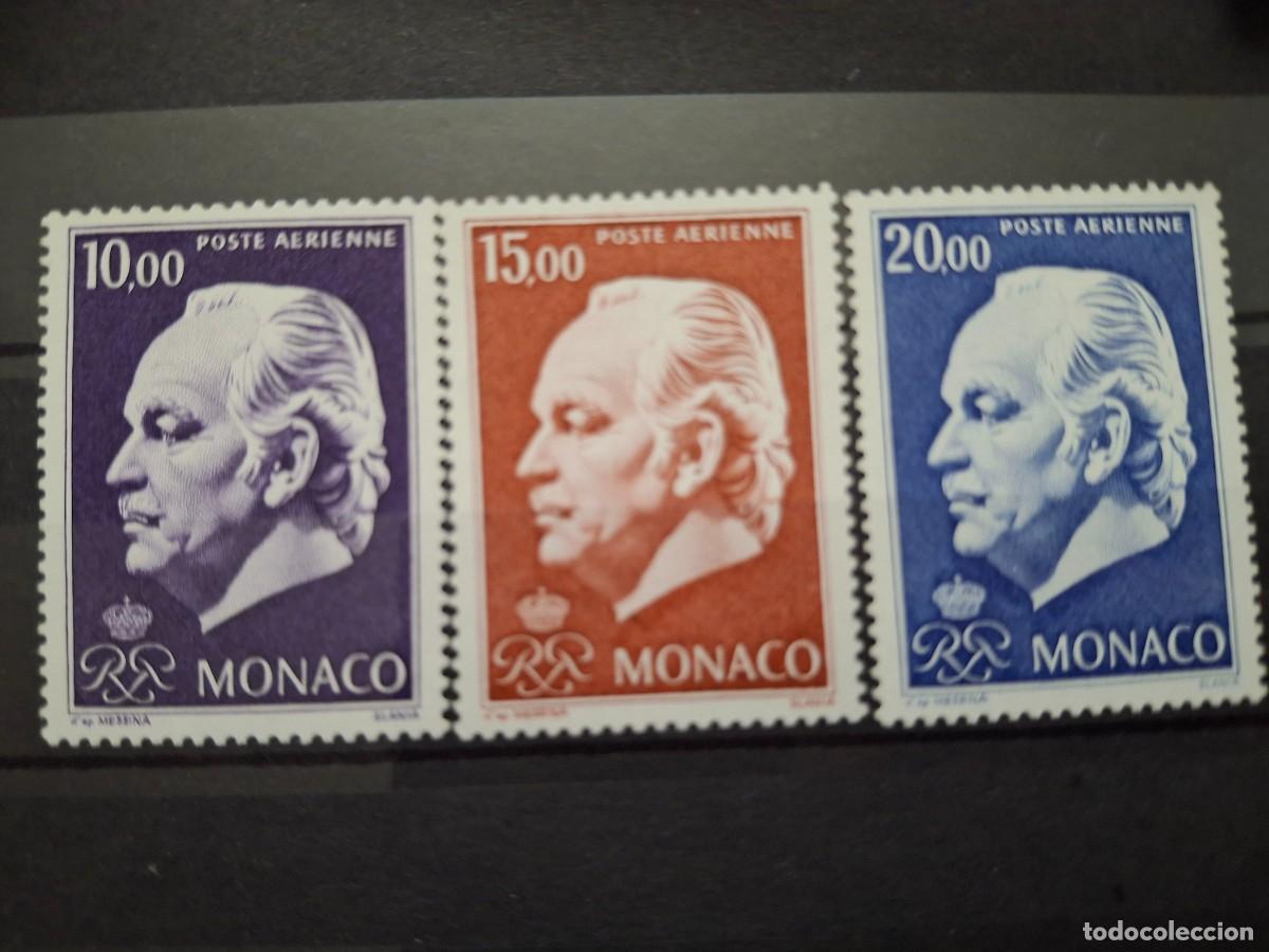 Selos: HB1596 Sellos MONACO CORREO AEREO a&ntilde;o 1974 YVERT 97/99** SERIE COMPLETA v.c. 42 &euro;