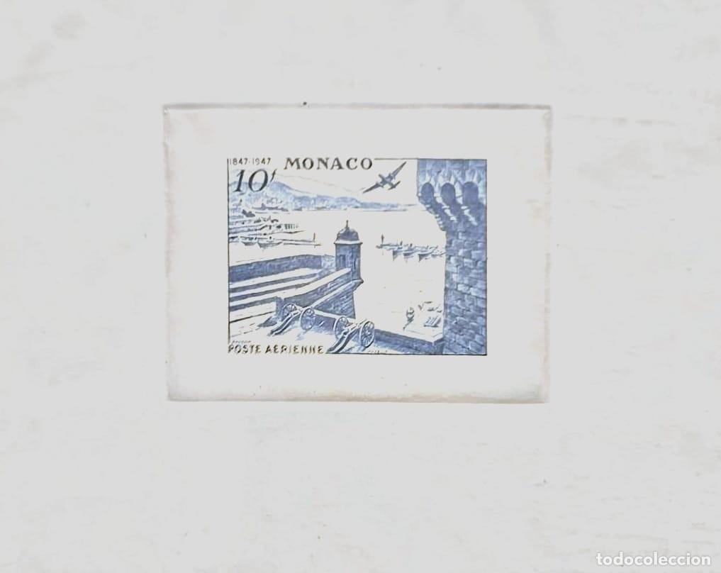 Sellos: O) 1947 MONACO, HARBOR OF MONTE CARLO, MONACO&acute;S PARTICIPATION IN THE CENTENARY INTERNATIONAL PHILATE