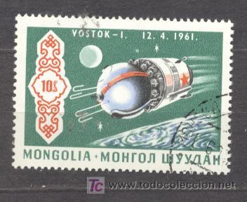 Sellos: MONGOLIA, VOSTOK-I, 12-4-1961 - Foto 1