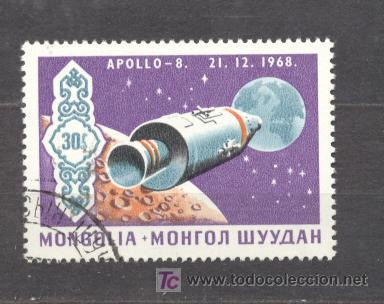 Sellos: MONGOLIA, APOLLO 8 - 21-12-1968 - Foto 1