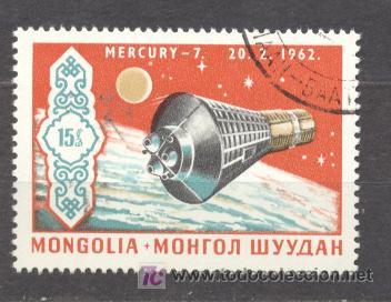 Sellos: MONGOLIA, MERCURY 7 - 20-02-1962 - Foto 1