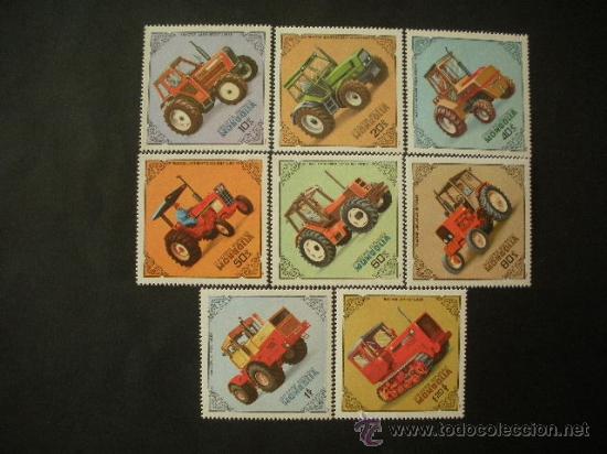 Sellos: Mongolia 1982 Ivert 1199/06 *** Tractores - Foto 1