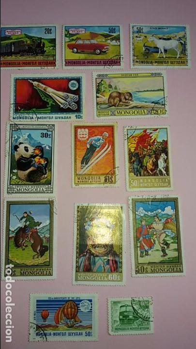 Sellos: Lote sellos de Mongolia a&ntilde;os 70 .Tematica variada. Circulados - Foto 1
