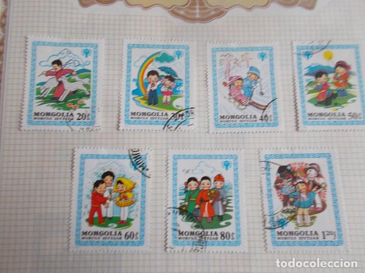 Sellos: MONGOLIA  7 sellos A&ntilde;o Internacional del Ni&ntilde;o - Foto 1