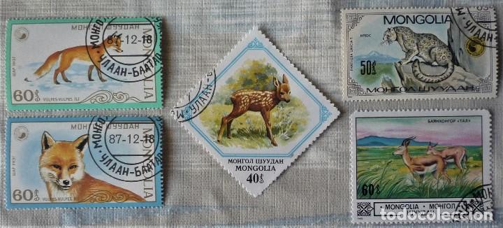 Sellos: CINCO SELLOS DE MONGOLIA - Foto 1