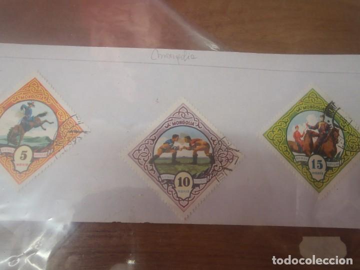 Sellos: MONGOLIA - LOTE DE TRES SELLOS - Foto 1