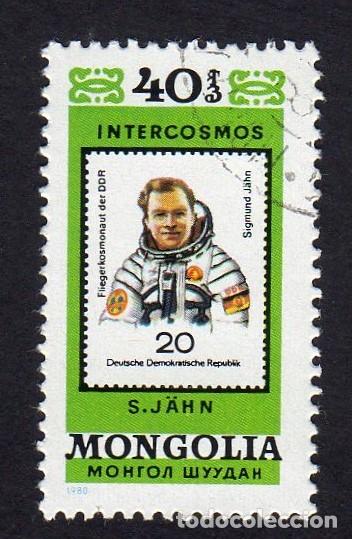 Sellos: Mongolia. Programa espacial &rdquo;Inter cosmos&rdquo;. 198. YT-BF68H. Usado sin charnela - Foto 1