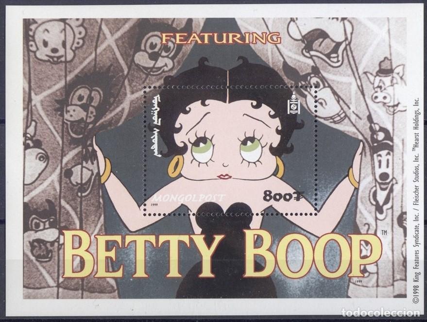 Sellos: MONGOLIA 1999 SHEET MNH BETTY BOOP - Foto 1