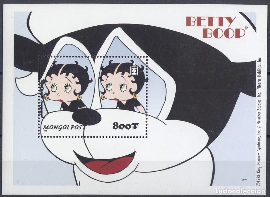 Sellos: MONGOLIA 1999 SHEET MNH BETTY BOOP - Foto 1