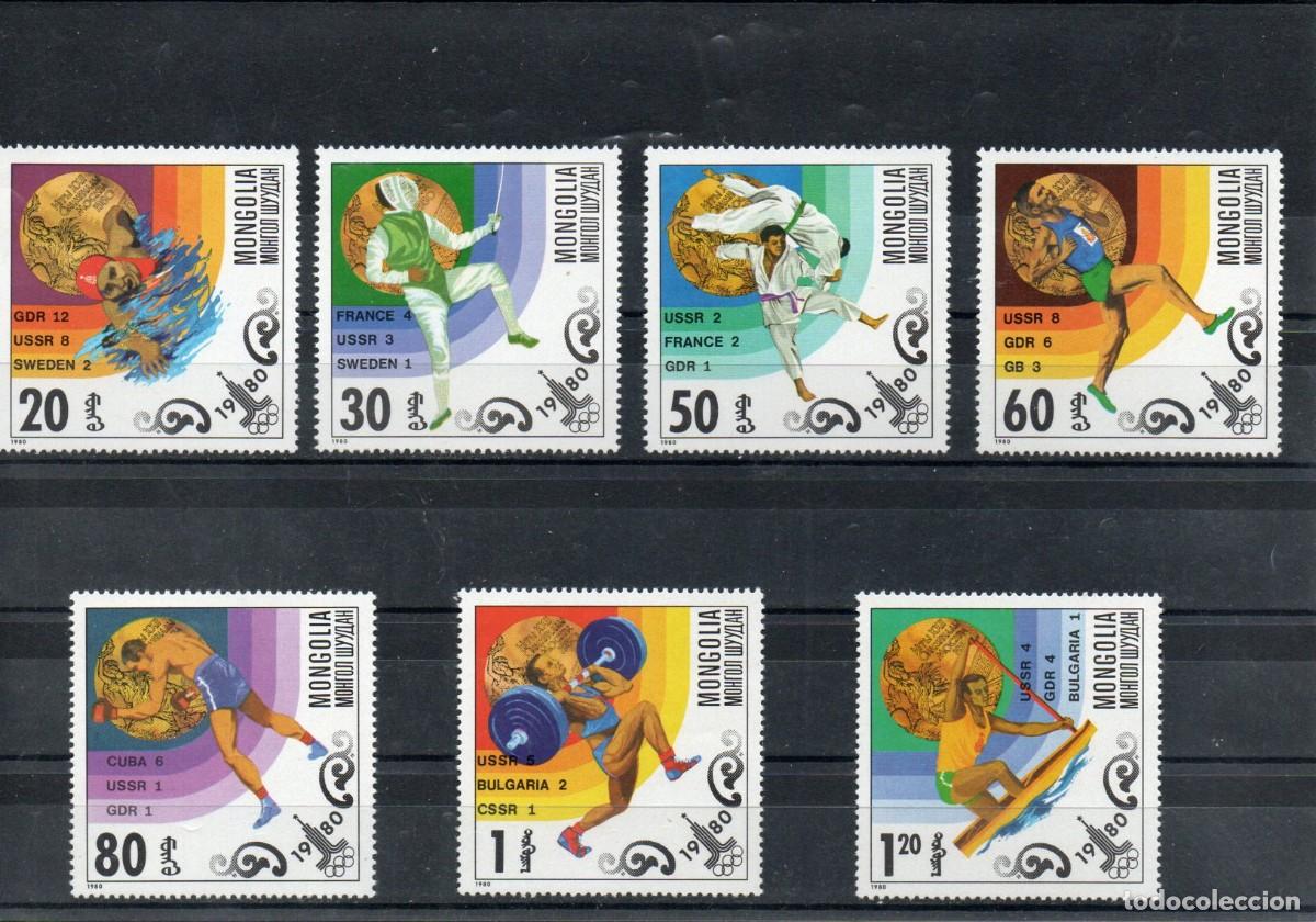 Sellos: MONGOLIA. JUEGOS OLIMPICOS MOSCU 1980. - Foto 1