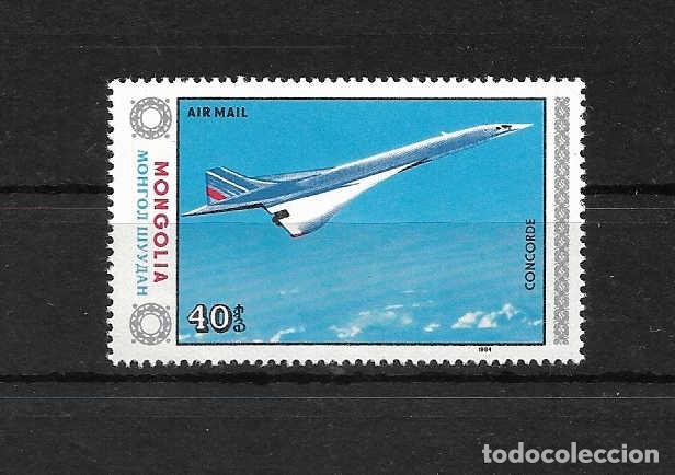 Sellos: avi&oacute;n CONCORD. Mongolia. sello a&ntilde;o 1984 - Foto 1