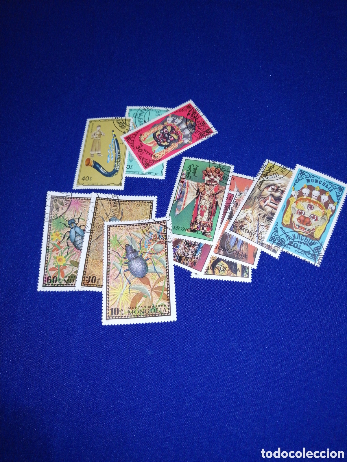 Sellos: MONGOLIA LOTE SELLOS MATASELLADOS - Foto 1