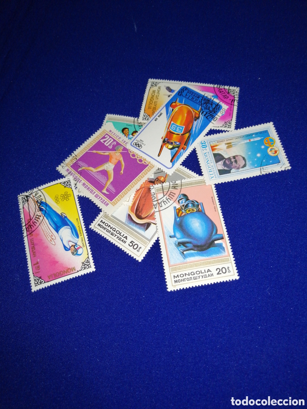 Sellos: MONGOLIA LOTE SELLOS MATASELLADOS - Foto 1