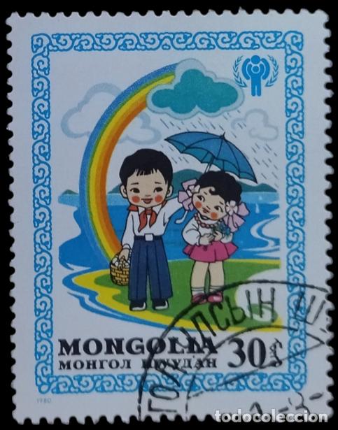 Sellos: MONGOLIA 1980 A&Ntilde;O INTERNACIONAL DEL NI&Ntilde;O. USADO. - Foto 1