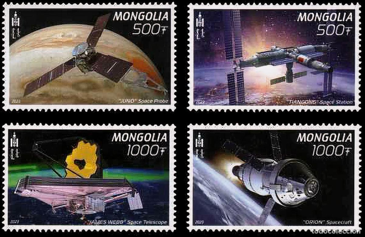 Sellos: Mongolia 2023 Investigaci&oacute;n del espacio Espacio MNH - Foto 1