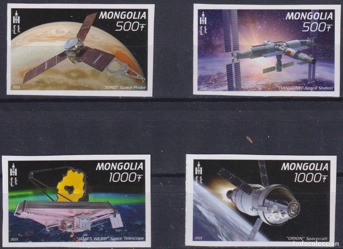 Sellos: Mongolia 2023 Space research - Foto 1