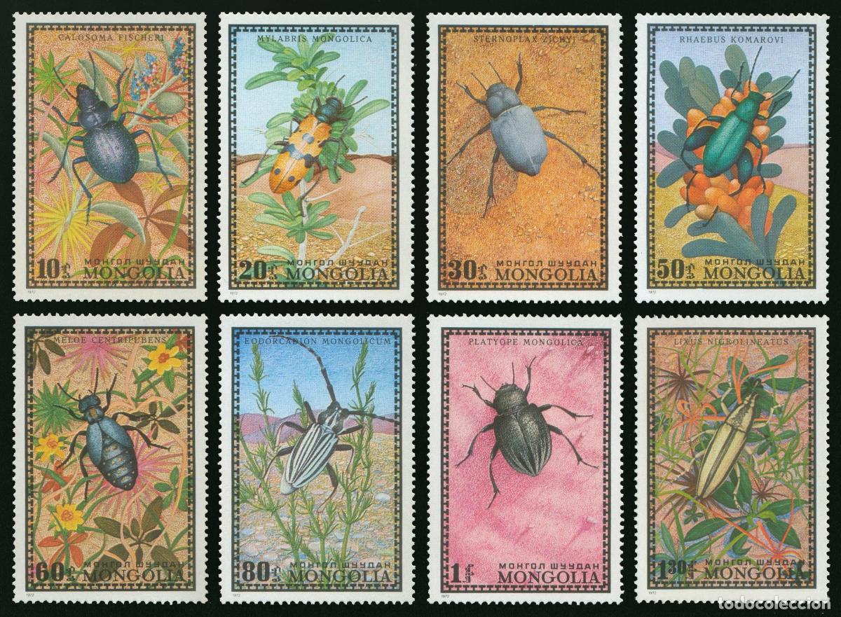 Sellos: Mongolia 1971 Escarabajos insectos MNH - Foto 1