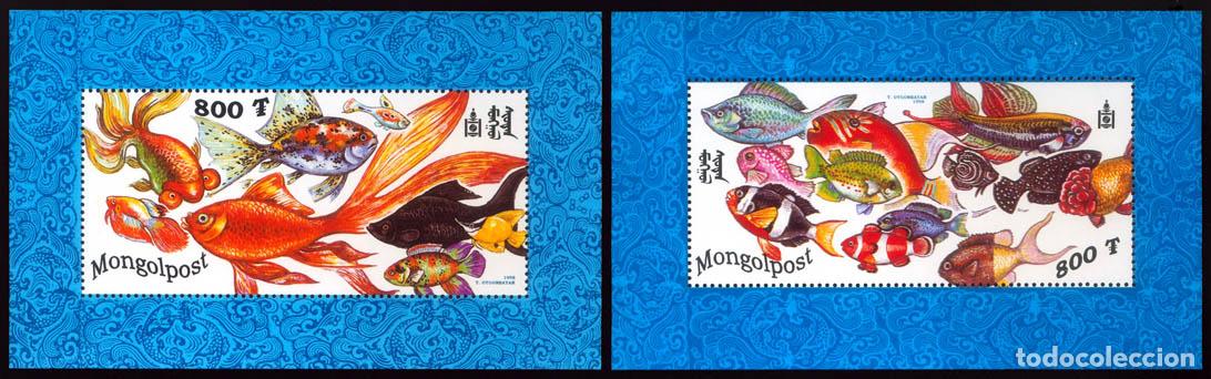Sellos: Mongolia 1998 Pez Pez MNH - Foto 1