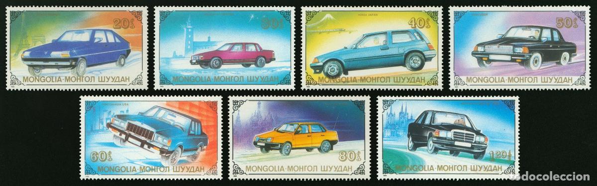 Sellos: Mongolia 1989 Carros Carros MNH - Foto 1