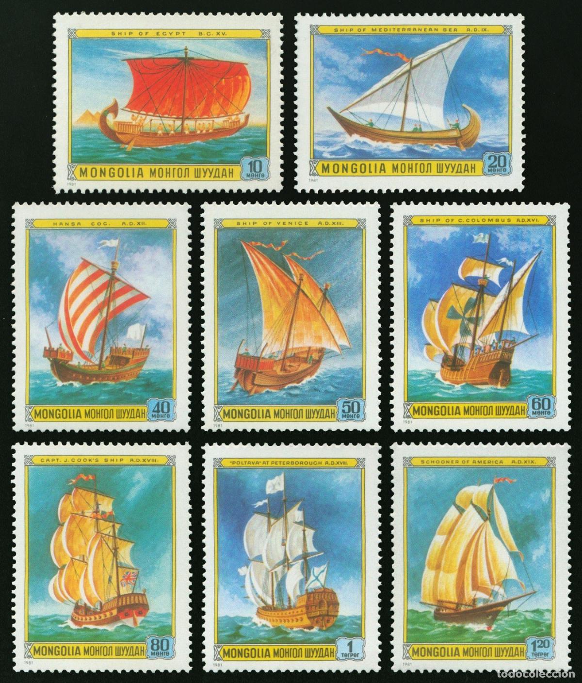Sellos: Mongolia 1981 Buques Buques MNH - Foto 1