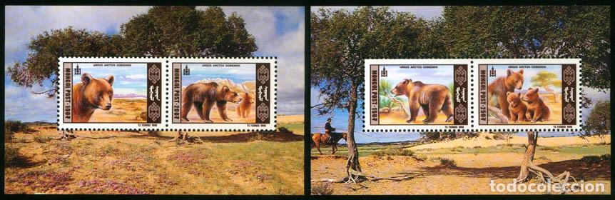 Sellos: Mongolia 1998 Los osos MNH - Foto 1