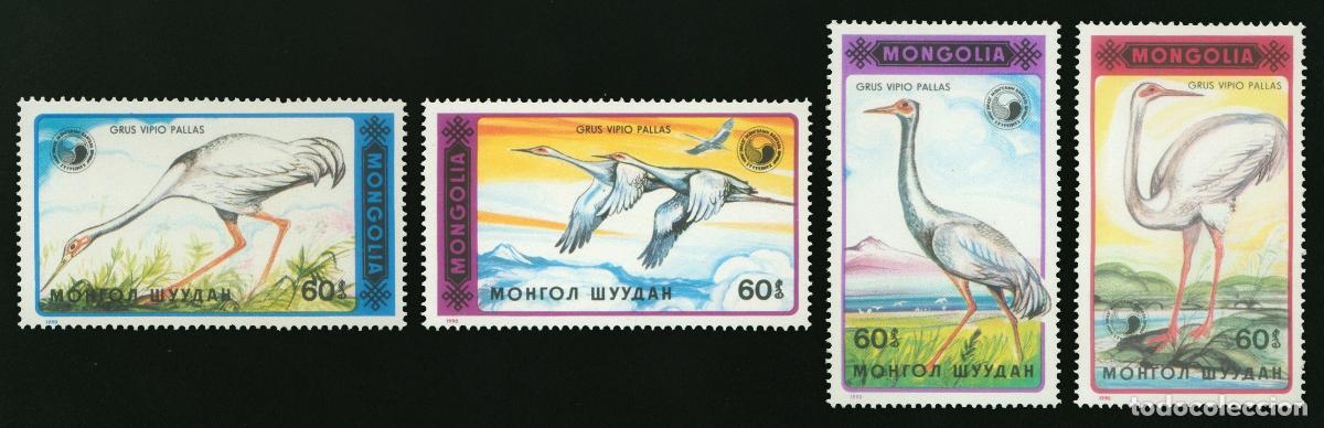 Sellos: Mongolia 1990 Gr&uacute;as Gr&uacute;as MNH - Foto 1