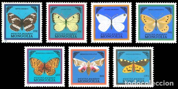 Sellos: Mongolia 1986 mariposas mariposas MNH - Foto 1