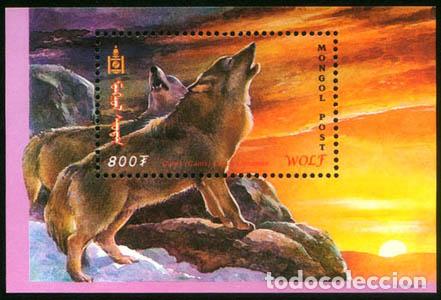 Sellos: Mongolia 1999 Lobos Depredadores MNH - Foto 1
