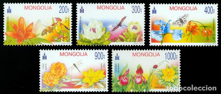Sellos: Mongolia 2013 flores flores MNH - Foto 1