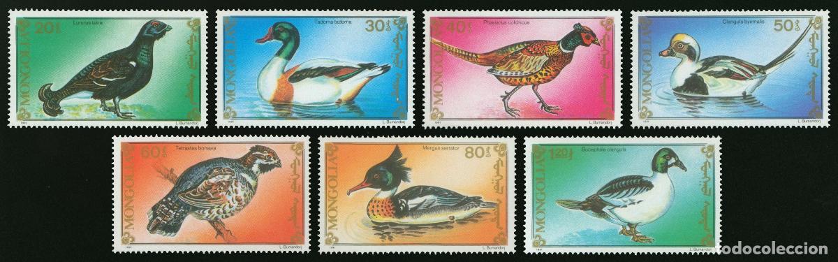 Sellos: Mongolia 1991 Aves Aves MNH - Foto 1