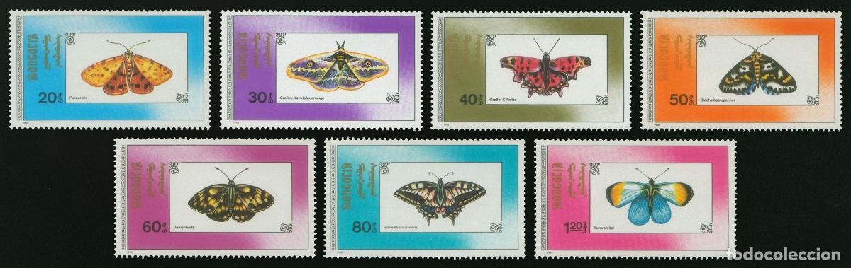 Sellos: Mongolia 1990 mariposas mariposas MNH - Foto 1