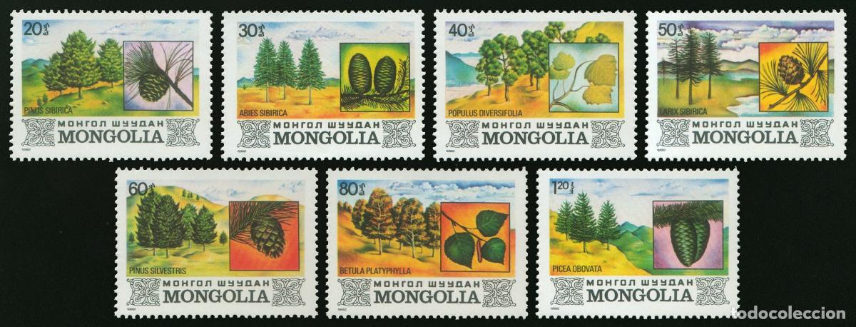 Sellos: Mongolia 1982 Bosques de Mongolia Flora MNH - Foto 1