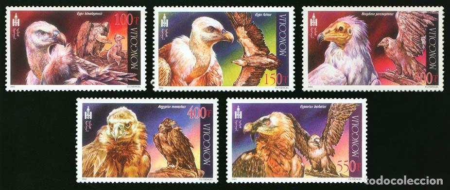 Sellos: Mongolia 2002 buitres Aves MNH - Foto 1