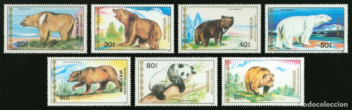 Sellos: Mongolia 1989 Los osos Los osos MNH - Foto 1