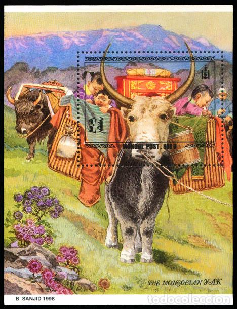 Sellos: Mongolia 1998 Agricultura MNH - Foto 1