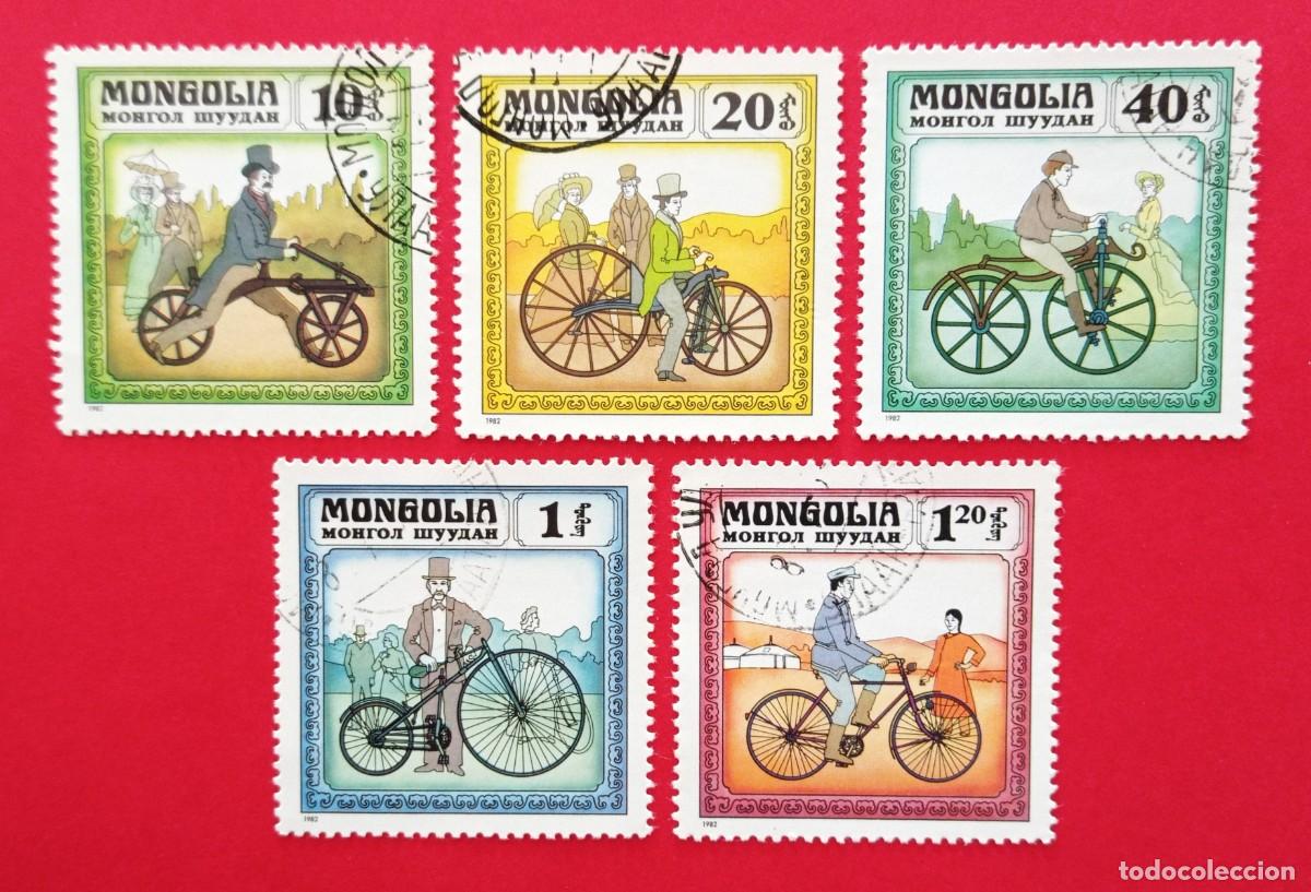 Sellos: SELLO MONGOLIA. HISTORIA DE LA BICICLETA (1982) - Foto 1