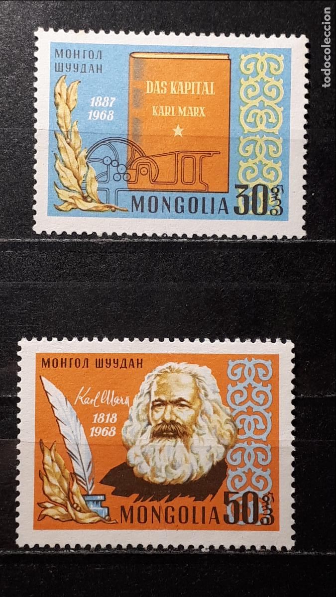 Sellos: MONGOLIA (*). A&Ntilde;O 1968. YVERT 443/4 - Foto 1