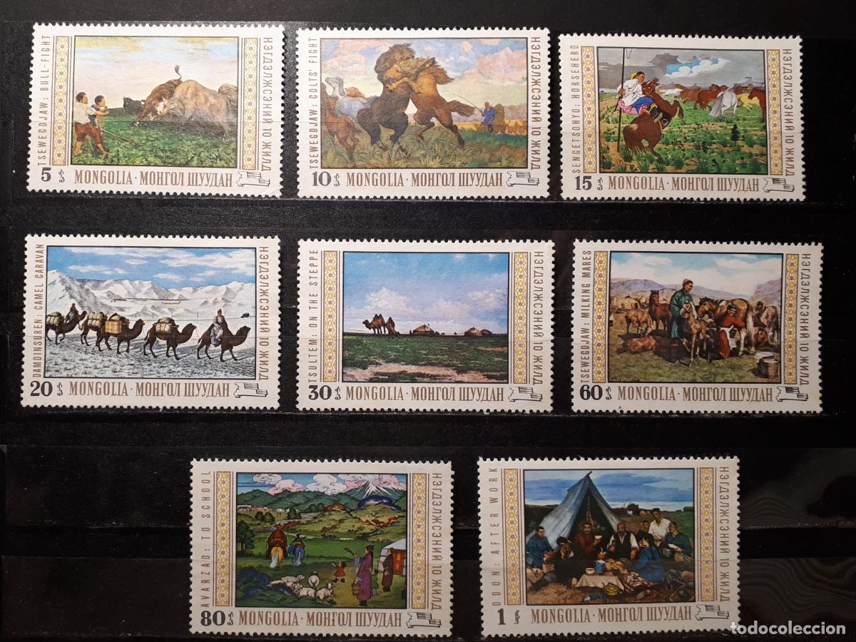 Sellos: MONGOLIA (*). A&Ntilde;O 1969. YVERT 495/502 - Foto 1