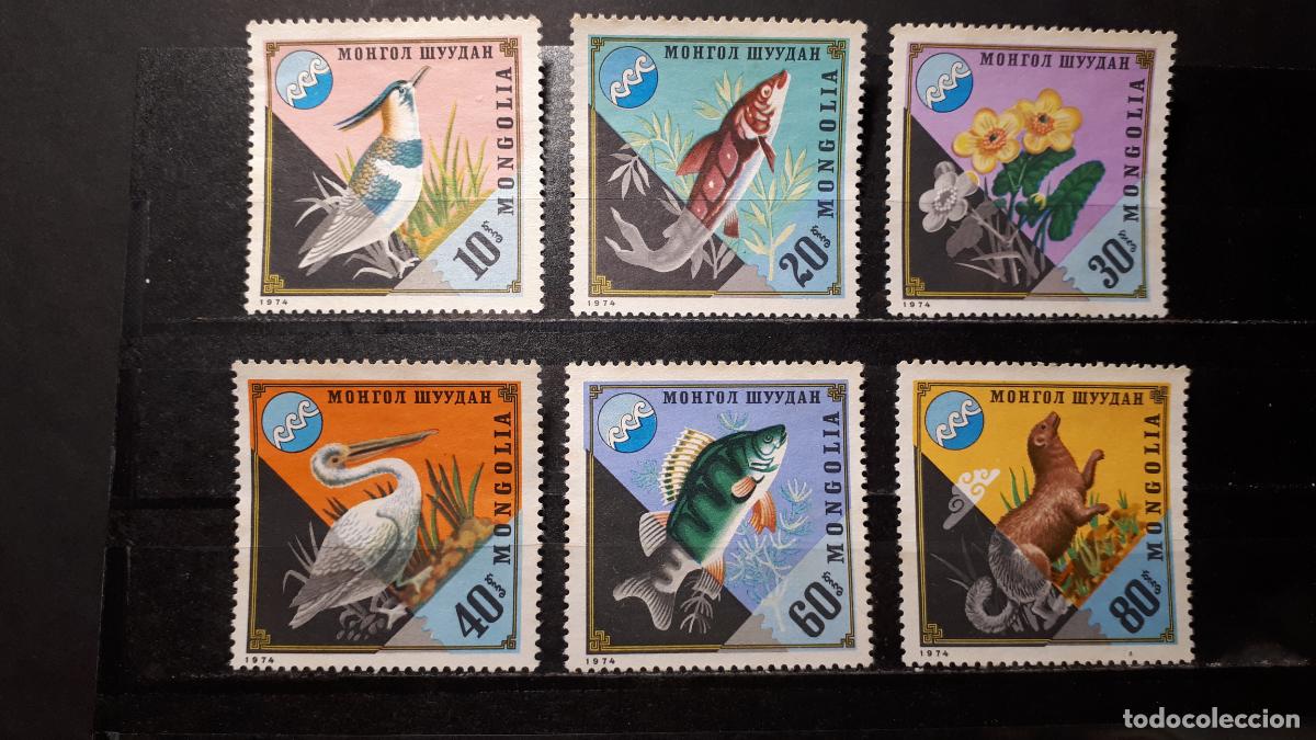 Sellos: MONGOLIA (*). A&Ntilde;O 1974. YVERT 487/94 - Foto 1