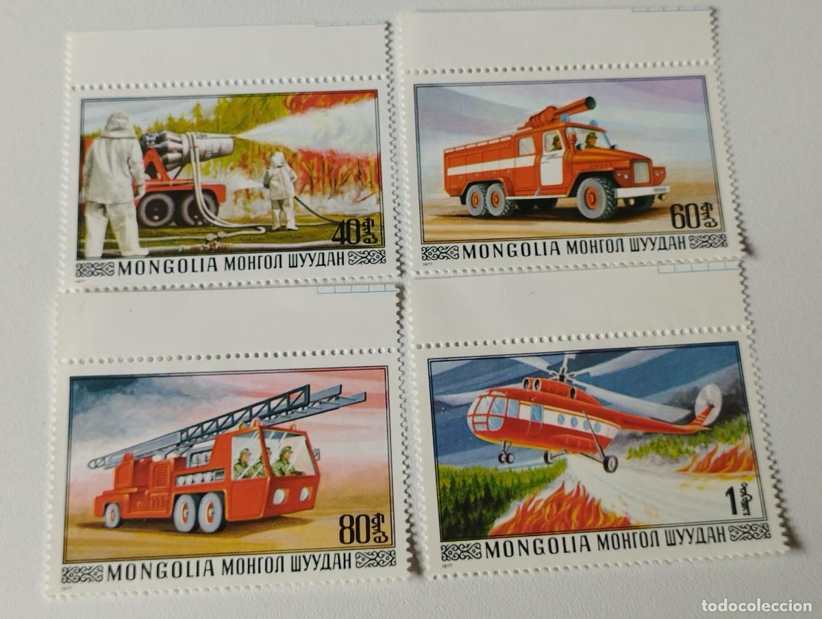 Sellos: SELLOS MONGOLIA BOMBEROS - Foto 1
