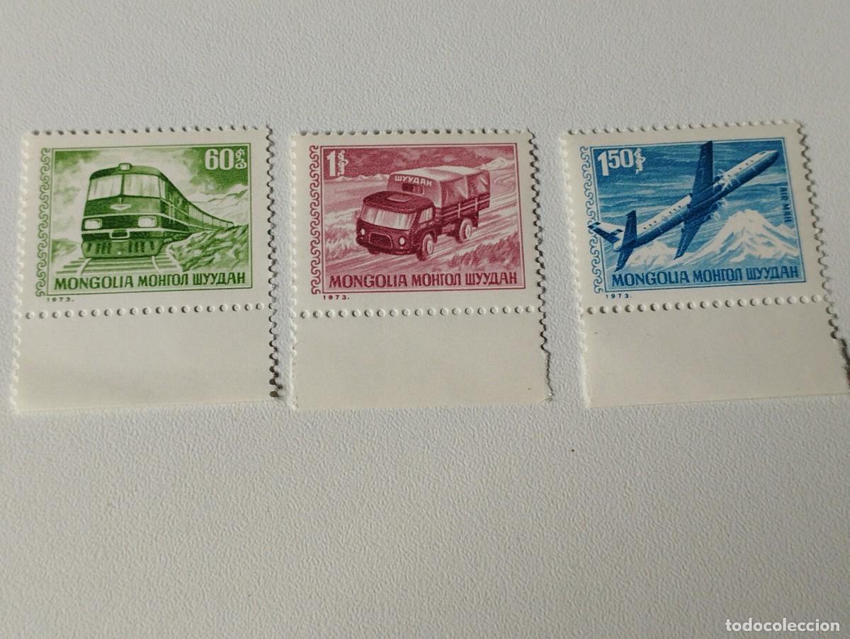 Sellos: SELLOS MONGOLIA TRANSPORTE 1973 - Foto 1