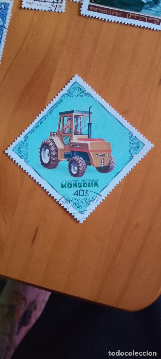 Sellos: MONGOLIA - VALOR FACIAL 40 - A&Ntilde;O 1982 - TRACTOR. - Foto 1